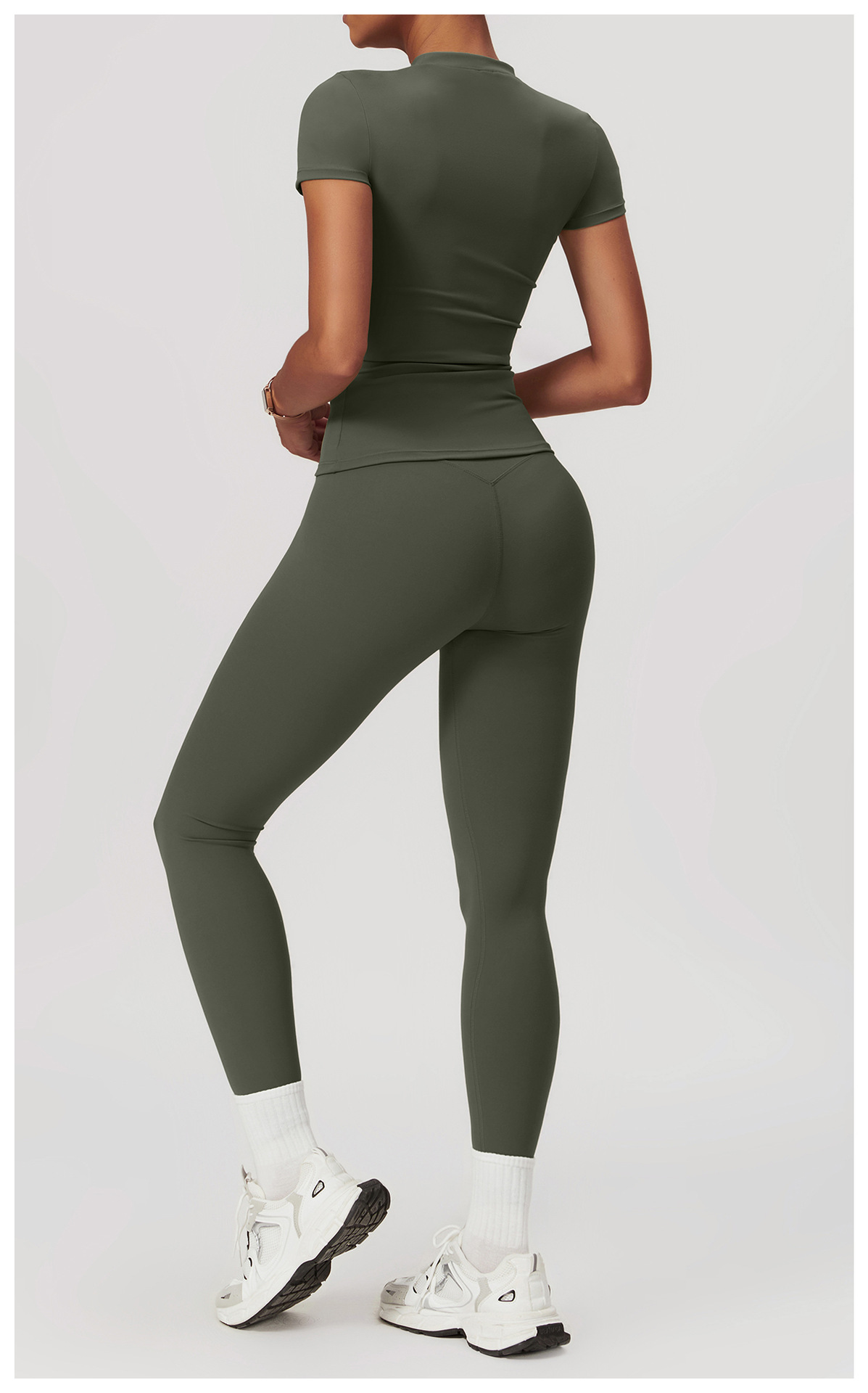 Fitted Leggings - Forest Green