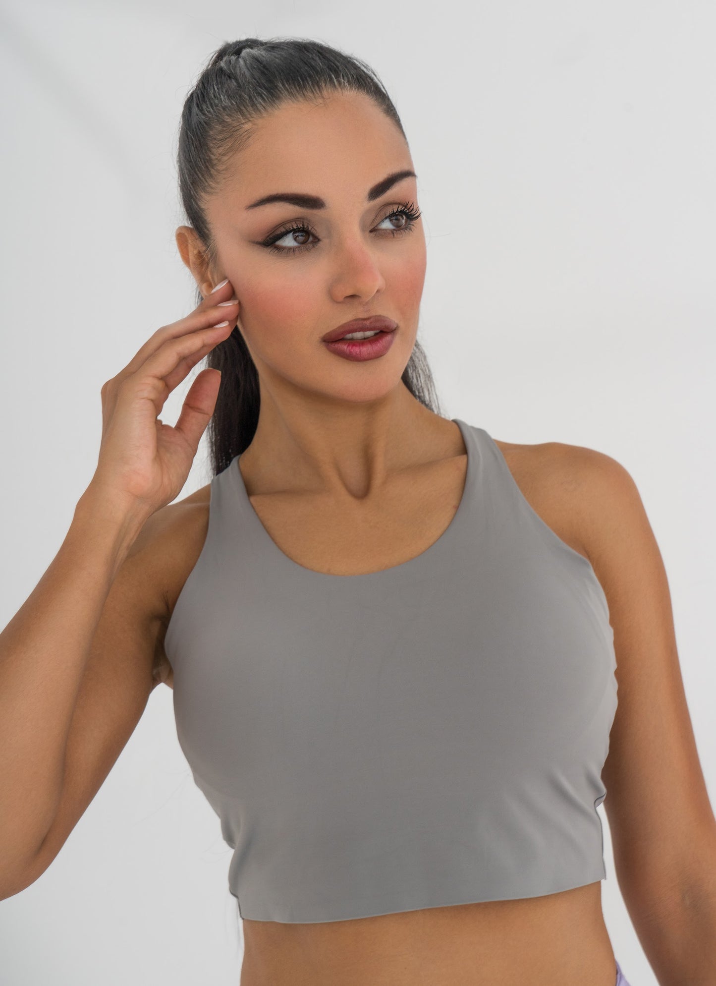 Body Fit Sports Top - Gray