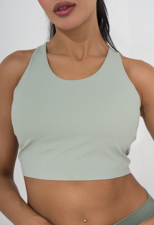 Body Fit Sports Top - Light Green