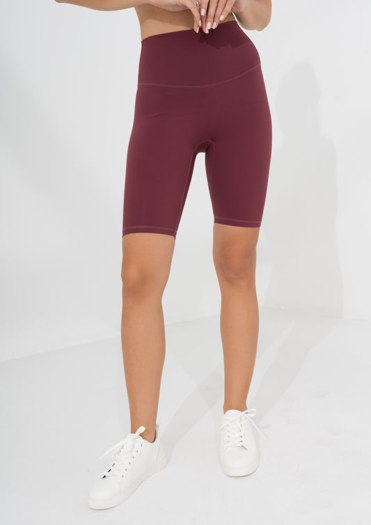 Biker Shorts - Burgundy